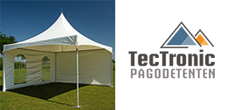 Ga naar TecTronic Pagodetenten Sterke pagodetenten te koop met pvc zeil en alu frame
