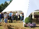 Brandvertragende stertent wit 10m