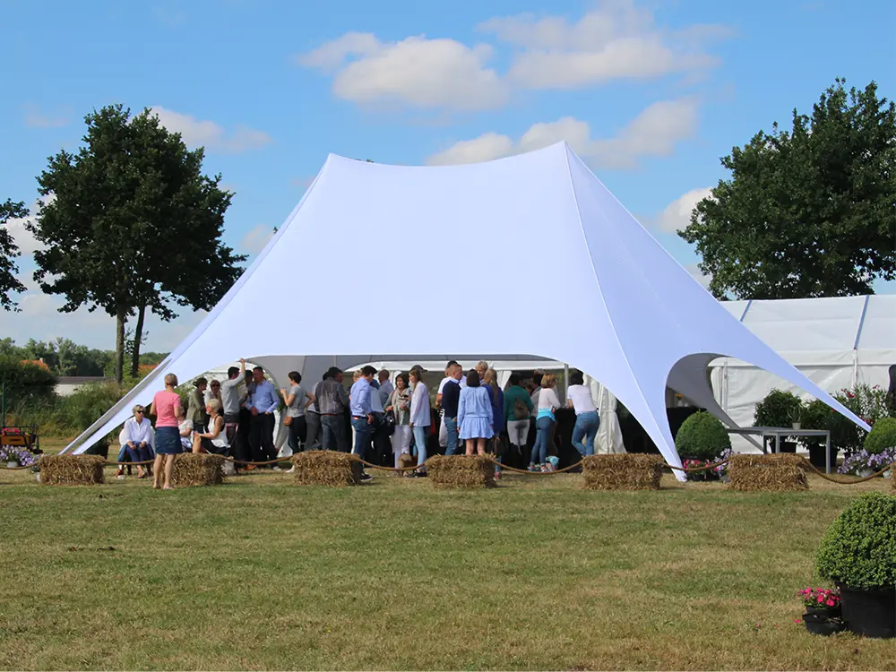 Witte stijlvolle starshade voor evenementen