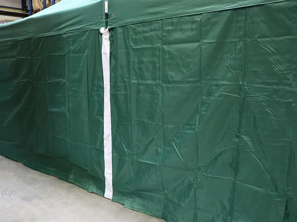 Pvc verbindingsstrook om tussen pvc zijwanden te ritsen