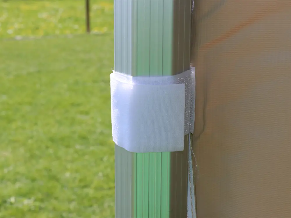 Vouwtent 3 x 3 m S50 beige velcro bevestiging
