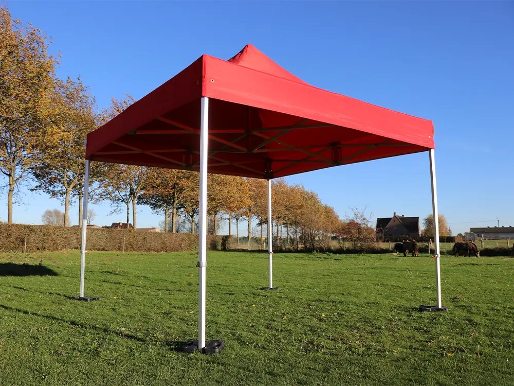 Vouwtent 3x3 m Solid 50 met strak dakzeil