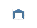 Partytent 3 x 3 m pro 50 pvc HQ afmetingen