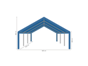 Partytent 6 x 6 m afmetingen