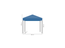 Vouwtent 2 x 3 m S30 afmetingen