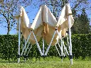 Vouwtent 3x3 Solid 40 met halfopen frame