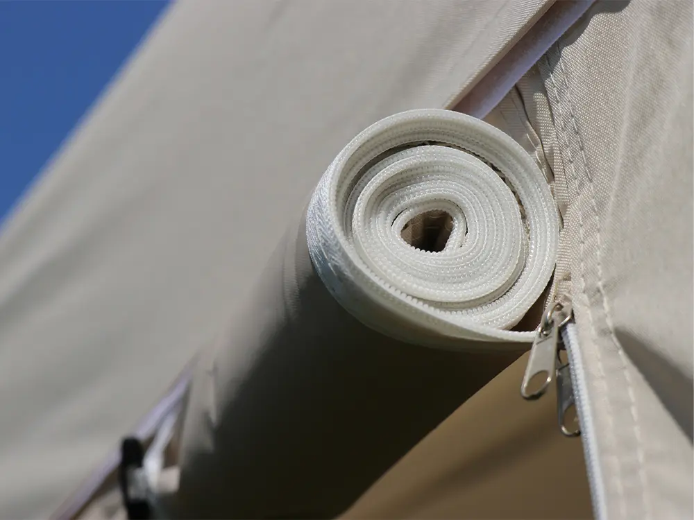 Solid 40 vouwtent met zijwand met oprolbare deur