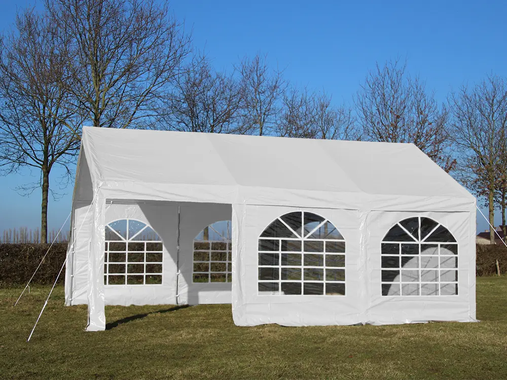 Tweedehands: partytent 4 x 6 m pvc pro 50 HQ wit