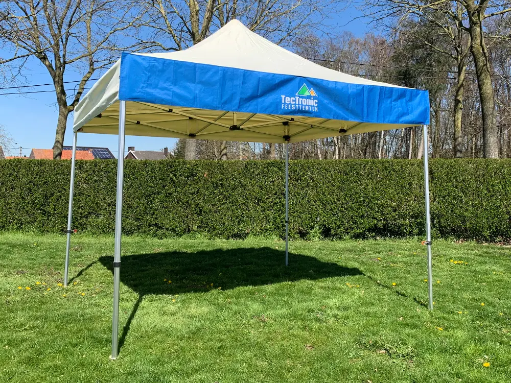 Bedrukte afneembare banner vouwtent (1 zijde)