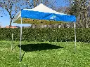 Bedrukte afneembare banner vouwtent (1 zijde)