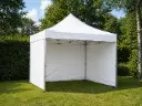 Einde reeks: vouwtent 3 x 3 m Solid 50 pvc wit